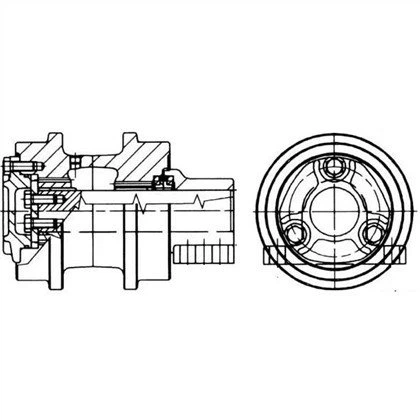 Hitacha EX1100 Top Roller